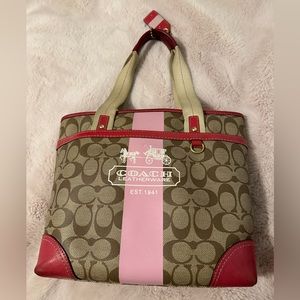Pink coach purse